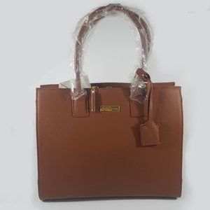 Joy & Iman Purse Bag Large Rich Cognac Brown